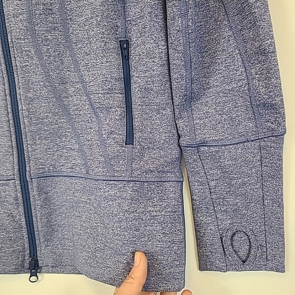 Lululemon Scuba Hoodie High Neck Jacket Purple/Blue Sz 6 - Picture 4 of 10